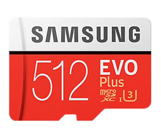 SAMSUNG EVO+ microSD 512GB 100MB/s + SD MB-MC512GA/EU - 485618 - zdjęcie